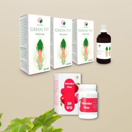 GREEN FIT 2+1 GRATIS biljne kapi + METABOMAX kapsule za metabolizam